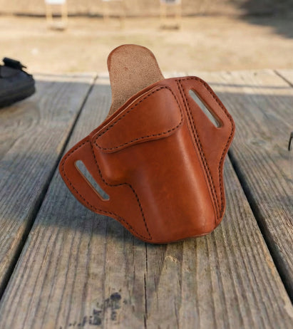 2 Slot Leather Pancake Holster