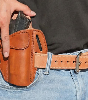 2 Slot Leather Pancake Holster