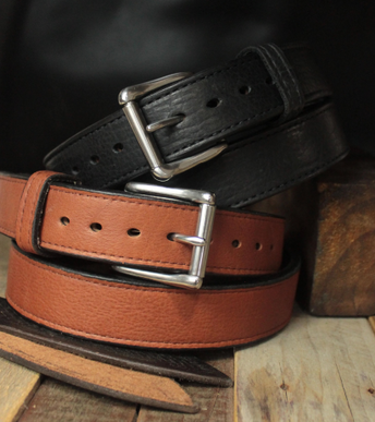 Genuine Brown Bison Leather