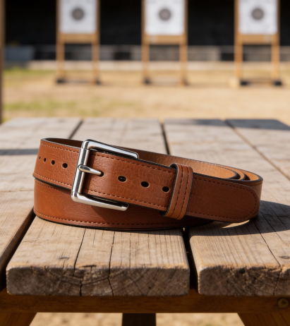 Genuine Brown Bison Leather