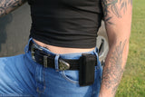 Brown Western Basketweave Bullbelt® - Leather Basketweave Belt with Western Buckle 1.50