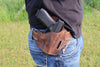 3 Slot Pancake Belt Holster - Fits Most 1911 Styles - Premium Leather - Made in the USA