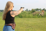 2 Slot OWB Belt Slide Holster - Fits Glock 17 19 22 26 32 33, Springfield XD/XDS, S&W M&P Shield + Similar Sizes
