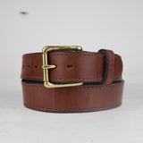 Brown Money Leather Belt 1.5