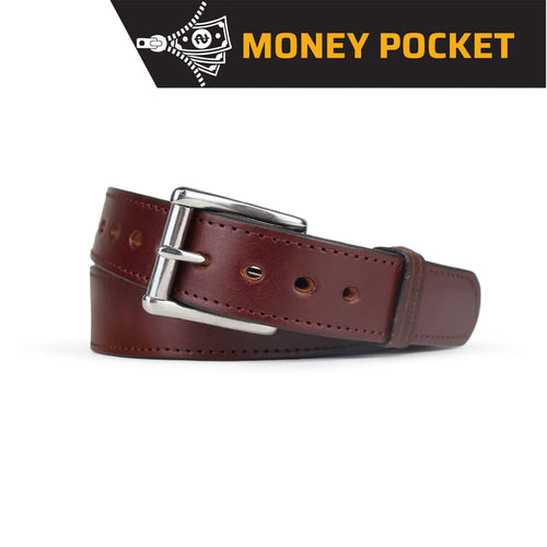 Brown Money Holster Belt