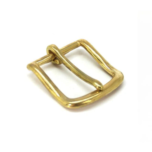 Solid Brass #8 Dress Buckle 1.25" - Polished Brass