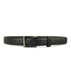 Men's Black Raised Center Dress Belt - 1.25
