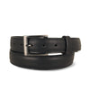 Men's Black Raised Center Dress Belt - 1.25