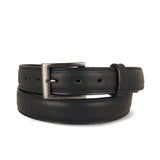 Men's Black Raised Center Dress Belt - 1.25