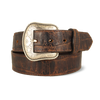 Western Embossed Gator with Scallop Detail Belt - 1.5