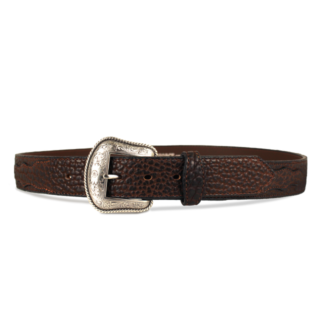 Western American Bison with Scallops Belt - 1.5"