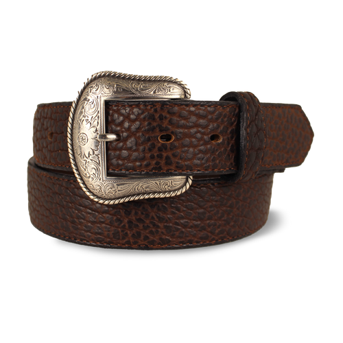 Western American Bison with Scallops Belt - 1.5"