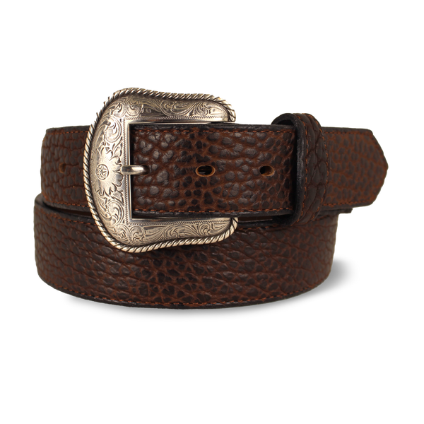 Western American Bison with Scallops Belt - 1.5"