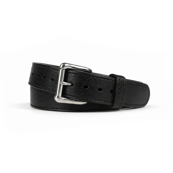 Black Bison Leather Holster Belt