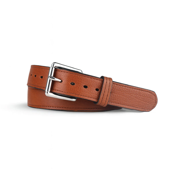 Brown Bison Leather Holster Belt