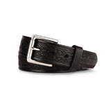Black Celtic Belt : Leather Belt with Celtic Design 1.50