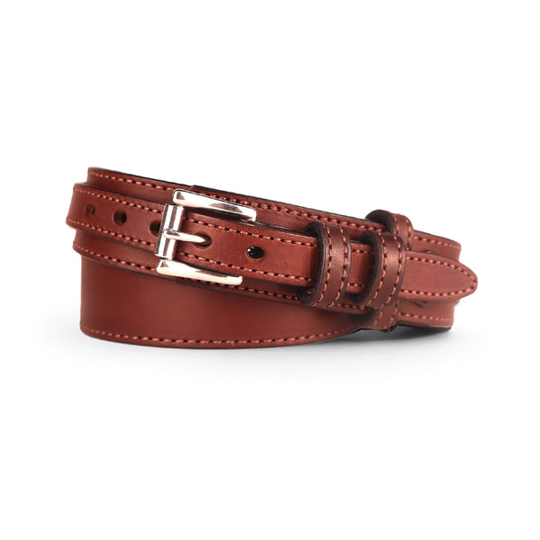 Classic Ranger Belt : Brown Stitched Ranger Belt 1.50"