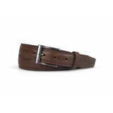 Men's Brown Raised Center Dress Belt - 1.25
