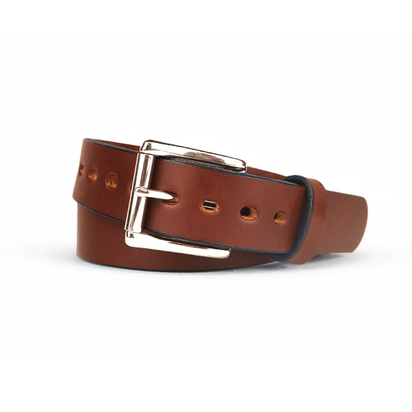 Caramel Bullbelt® : Men's Smooth Extra Thick Leather belt 1.50"