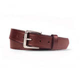 Brown Creased Belt - Men's Leather Creased Edge Belt 1.50