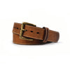 Stitched Crazy Horse Distressed Bison Belt