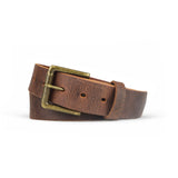 Crazy Horse Water Buffalo Belt : Men's Distressed Brown Leather Belt 1.50
