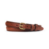 Men's Medium Brown Stitched Raised Center Ranger Belt 1.25