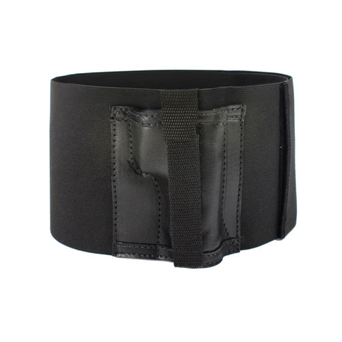 Belly Band Holster with Leather Pocket