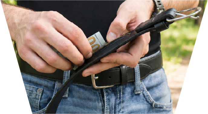 Money Pocket Belts