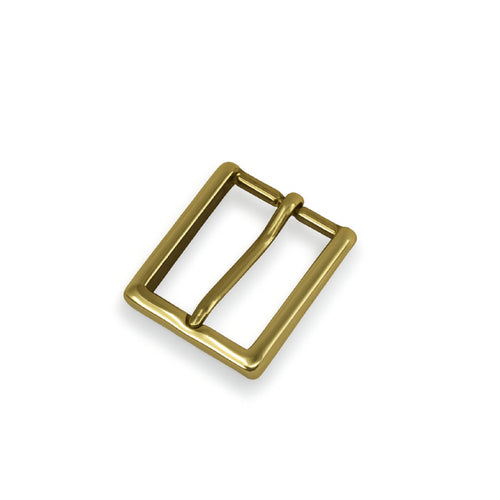 Solid Brass #8 Dress Buckle 1.25" - Polished Brass