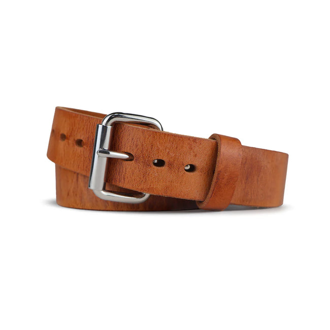 Smooth Roughcut® Holster Belt & 2 Slot Leather Pancake Holster Bundle