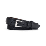Men's Bison Black Ranger Leather Belt - 1.5