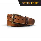 Distressed American Bison Steel Core Bullbelt® 1.50