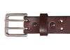 Brown Holey Bull Bullbelt® : Double Prong Leather Belt 1.50