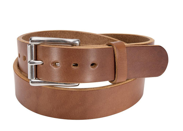 Caramel Tan Smooth Full-Grain Leather Gun Belt 14 oz – Daltech Force