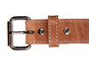 Stitched Roughcut® Holster Belt - Men's Natural Stitched Leather Belt 1.50