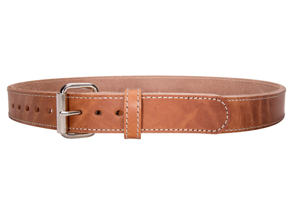 BULLBELT® NATURAL STITCHED BULLHIDE GUN BELT