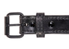 Black Tactical Steel Core Bullbelt® - Men's Brown Leather Steel Core Belt with Black Buckle 1.50
