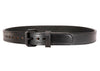 Black Tactical Steel Core Bullbelt® - Men's Brown Leather Steel Core Belt with Black Buckle 1.50