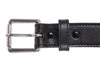 Black Slim Bullbelt® - Men's Black Leather Belt 1.25