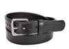 Black Stitched Bullbelt® - Men's Black Stitched Leather Belt 1.50