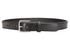 Black Slim Bullbelt® - Men's Black Leather Belt 1.25