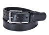 Men's Black Double Stitched Bullbelt® : Extra Thick Leather Belt 1.50
