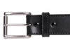 Black Extra Wide Stitched Bullbelt® : Men's Extra Wide Leather Stitched Belt 1.75