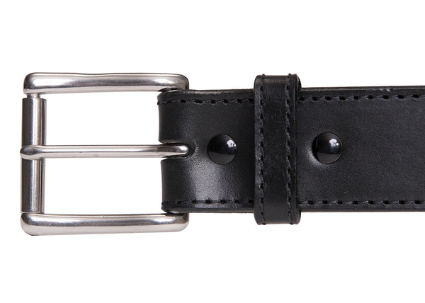 Black 1.75" Stitched Bullhide Gun Belt