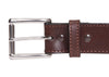 Brown Extra Wide Stitched Bullbelt® - Men's Extra Wide Leather Belt 1.75