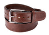 Black Double Stitched Zombie Bullbelt® - Men's Distressed Double Stitched Leather Belt 1.5