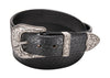 Brown Western Basketweave Bullbelt® - Leather Basketweave Belt with Western Buckle 1.50