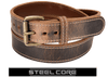 Distressed American Bison Steel Core Bullbelt® 1.50