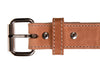 Natural Steel Core Bullbelt® : Men's Natural Stitched Leather Belt with Steel Core 1.50